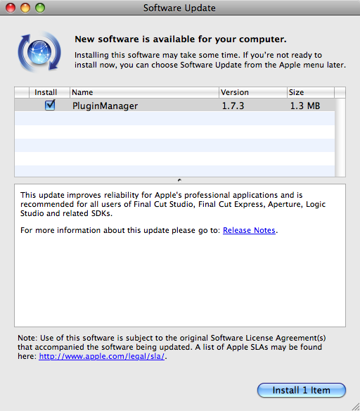 Plugin Manager 1.7.3 Software Update
